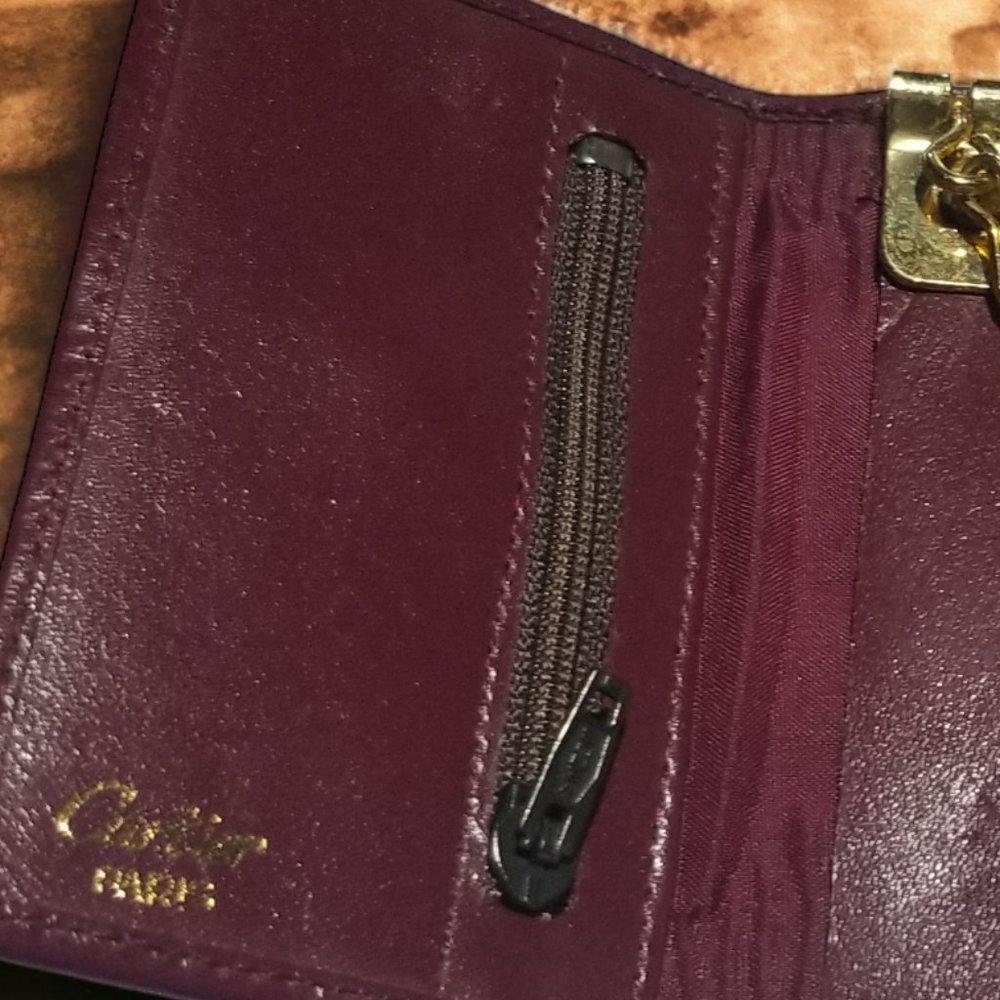 Cartier Key Holder Bordeaux Leather Authentic Cartier Key Holder Wallet - Picture 8 of 8